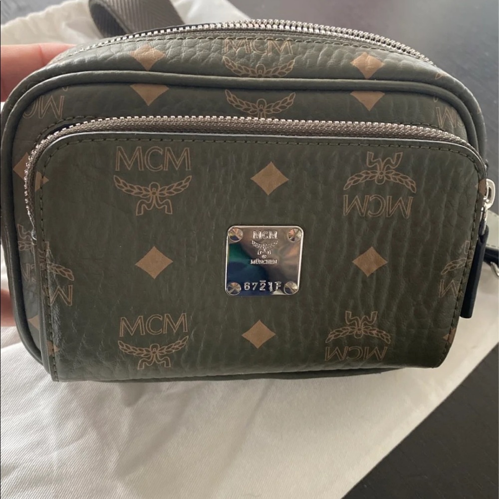 MCM X mini Klassic Visetos Convertible Crossbody Sea Turtle